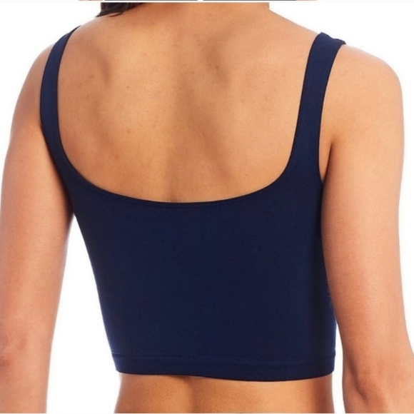 Free People- Scoop Neck Crop (Navy)-XS/S - Picture 4 of 6